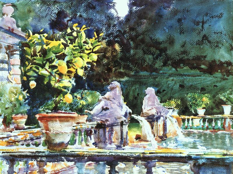 John Singer Sargent Villa di Marlia Spain oil painting art